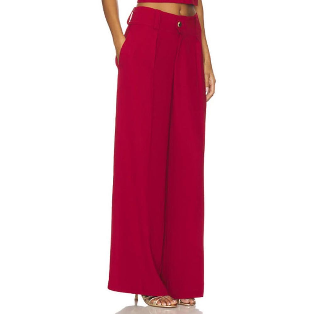 Amanda Uprichard Noho Pants Carnelian red size S New $238msrp